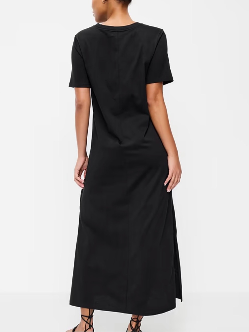 Vintage Crew-Neck Maxi T-Shirt Dress - Picture 2 of 7